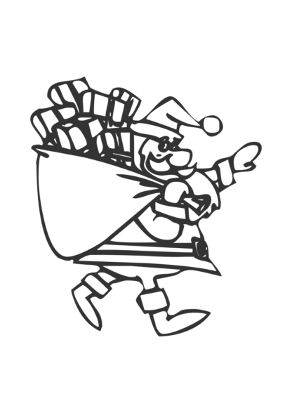 Santa Claus, Hand Drawn Free SVG File