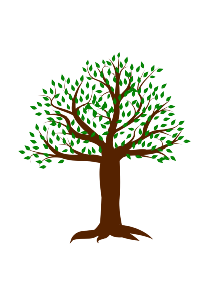 Spring Tree With Leaves Free SVG File