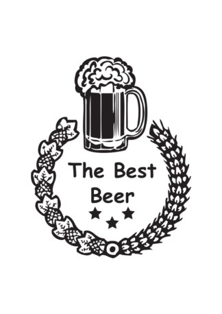 The Best Beer Mug, Sign in Wreath Free SVG File