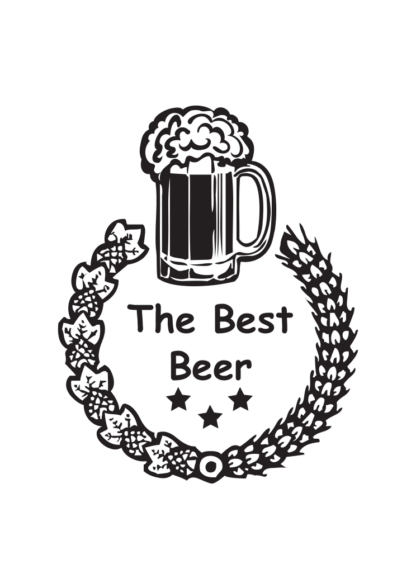 The Best Beer Mug, Sign in Wreath Free SVG File