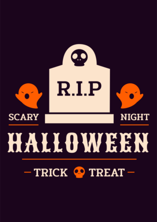 Trick Or Treat Scary Halloween Free SVG File