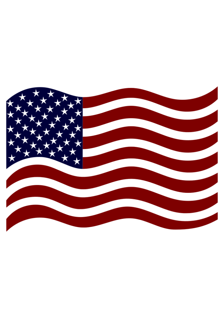 Usa Flag Waving Svg 125 File Svg Png Dxf Eps Free