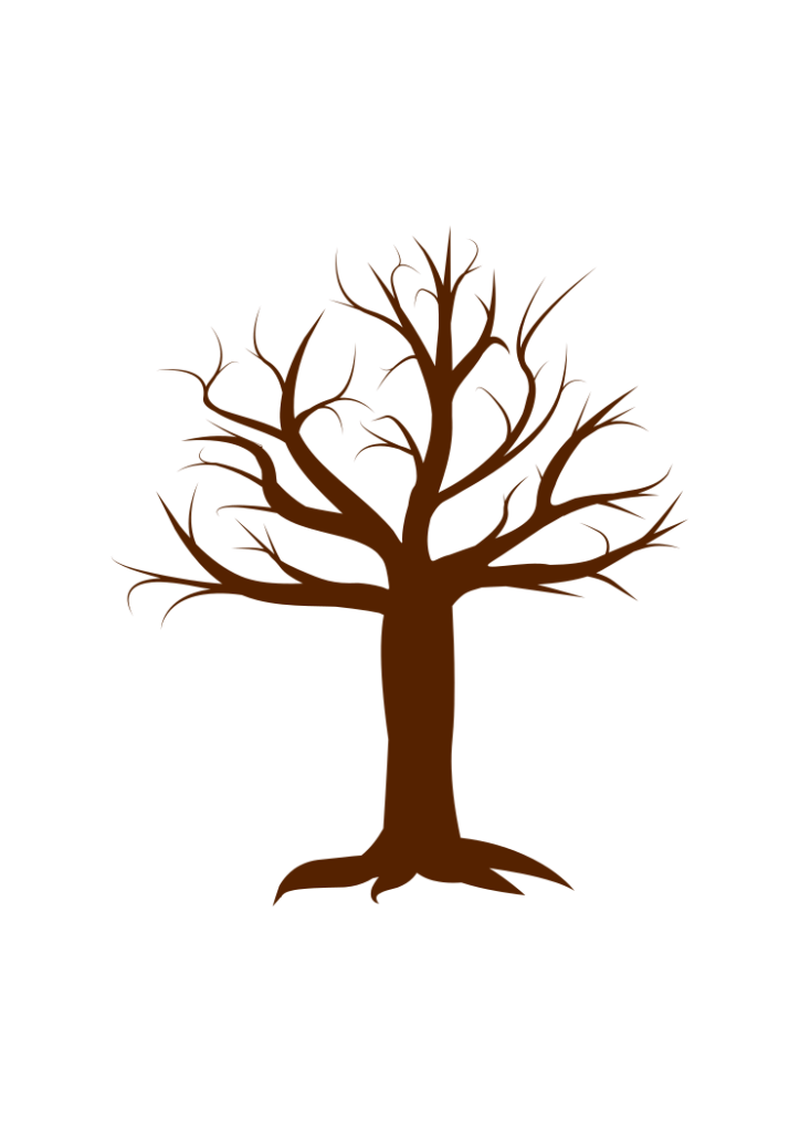 Winter Tree Silhouette without Leaves - free svg file for members - SVG