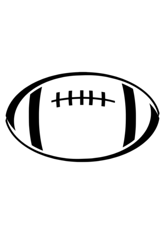 American Football Ball - free svg file for members