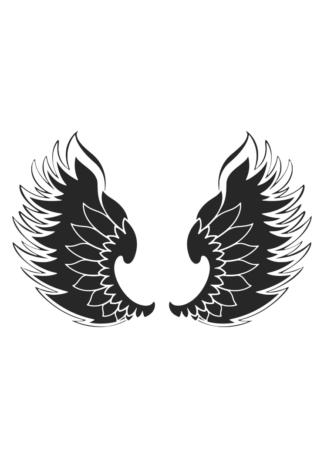Angel Wings Free SVG File