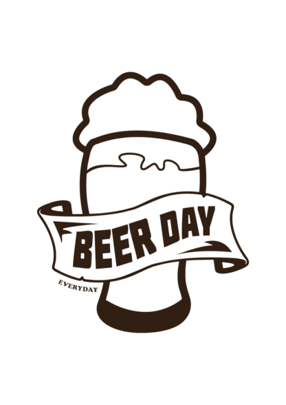 Beer Day Mug Silhouette Free SVG File