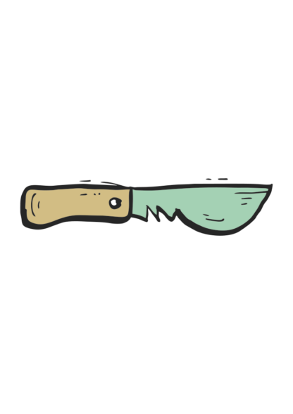 Camping Knife Clipart Free SVG File