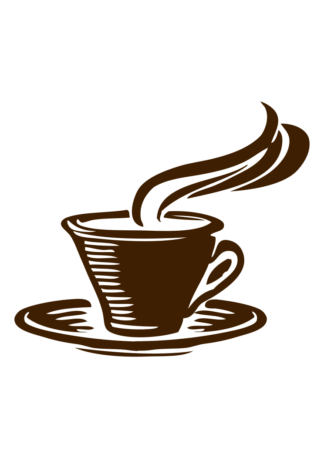 Coffee Cup Silhouette - free svg file for members