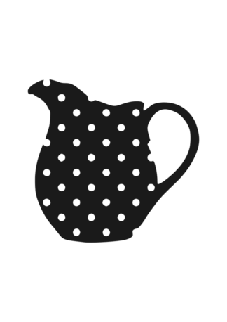 Cream Pitcher Silhouette Free SVG File
