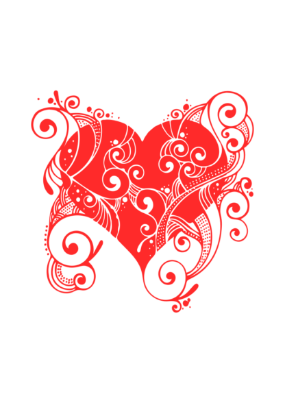 Fancy Heart Free SVG File