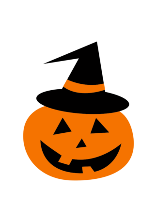 Halloween Pumpkin With Hat - free svg file for members
