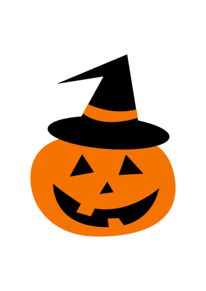 Halloween Pumpkin With Hat - free svg file for members