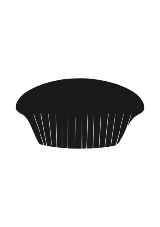 Muffin Silhouette Free SVG File