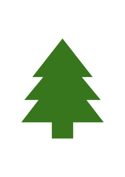 Simple Spruce Pine Tree Silhouette Free SVG File