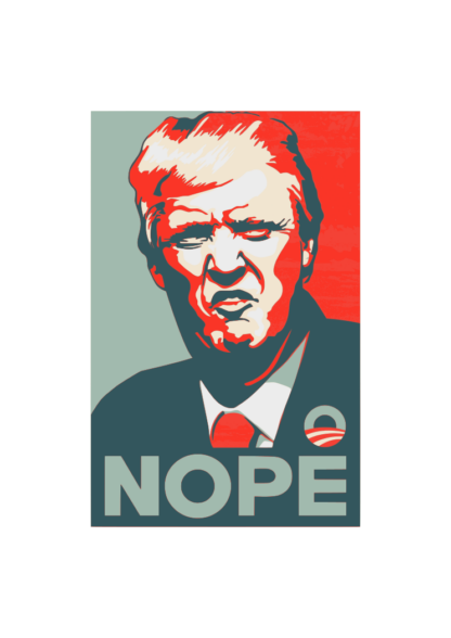 Trump Nope US President Free SVG File