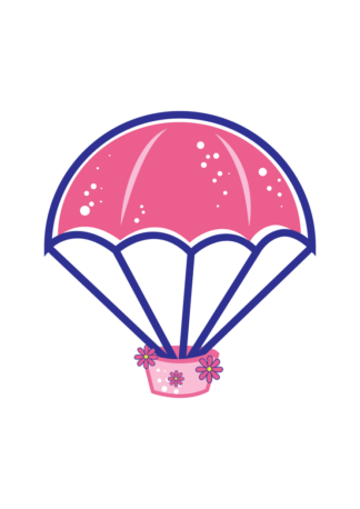 Parachute Ballon Clipart Free SVG File