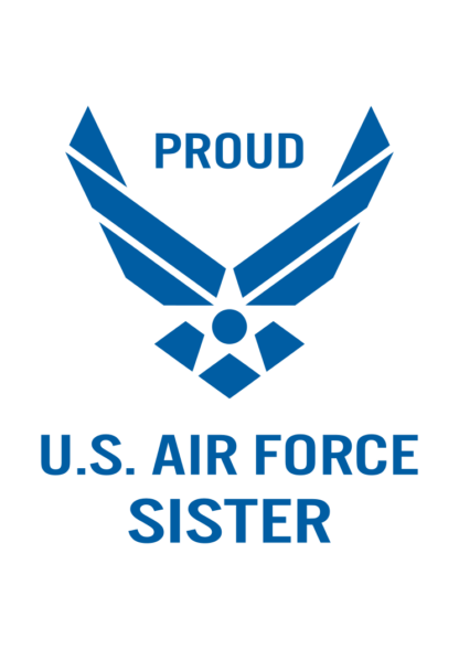 Proud US Air Force Sister Logo Free SVG File