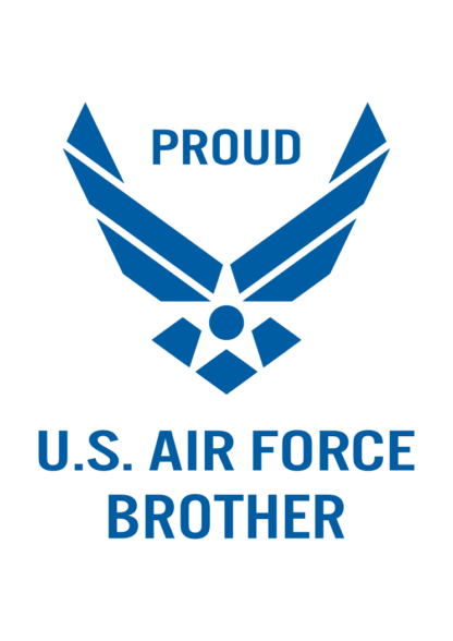 Proud US Air Force Brother Logo Free SVG File