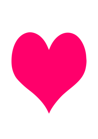 Simple Love Heart Free SVG File