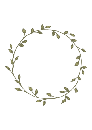 Circular Monogram Leaf Wreath - free svg file for members