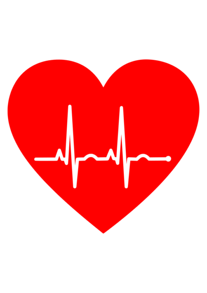 Heart Beat Wave Pulse Rate - free svg file for members