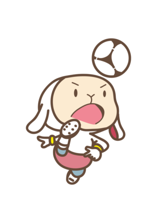 Rabbit Playing Soccer Free SVG File