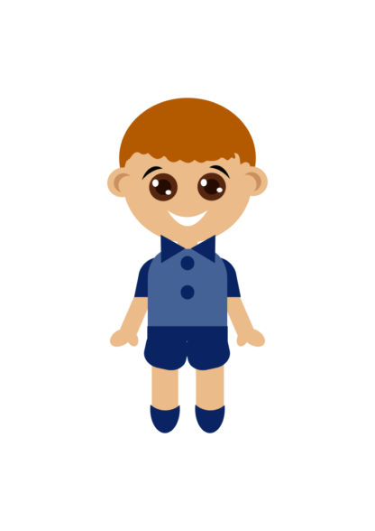 Little Boy Clipart Free SVG File
