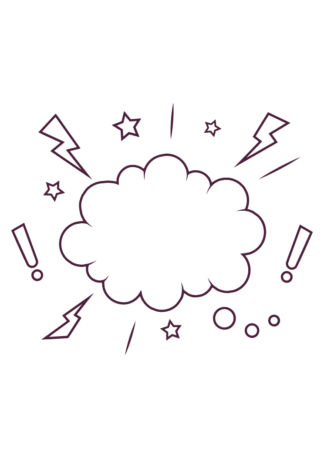 Comics Speech Bubble Outline Free SVG File