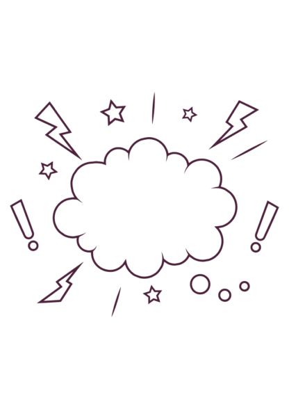 Comics Speech Bubble Outline Free SVG File