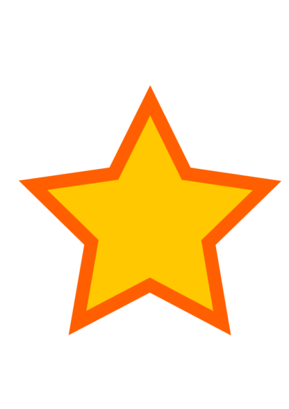 Double Layered Star Clipart Free SVG File