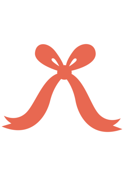 Ribbon or Hair Bow Silhouette Free SVG File