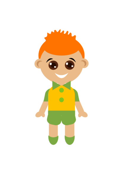 Little Boy Clipart Free SVG File