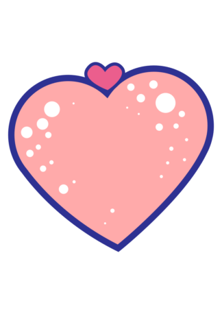 Fancy Double Heart Clipart Free SVG File
