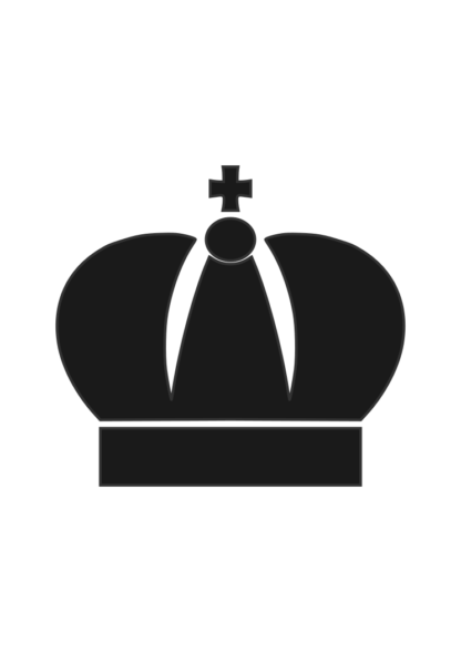 King Crown Black And White Clipart Free SVG File