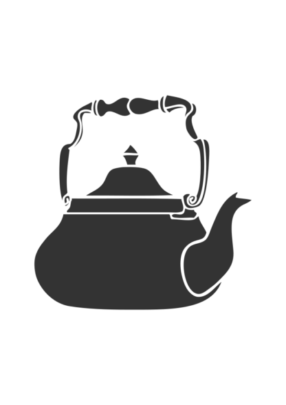 Traditional Serving Tea Pot Free SVG File