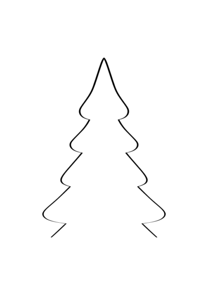 Spruce Tree Outline Free SVG File