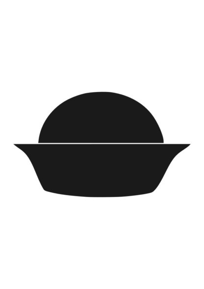 Birthday Cupcake Black and White Free SVG File