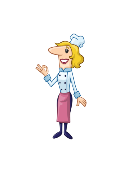 Chef Cook Woman Clipart Free SVG File
