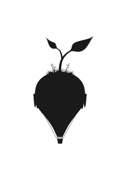 Decorative Fancy Balloon Art Silhouette Free SVG File