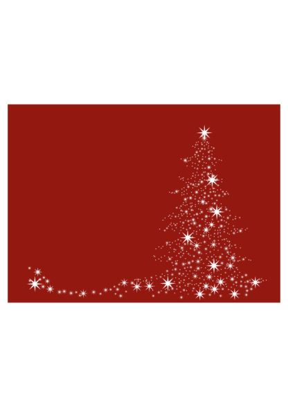 Stars Forming Christmas Tree Clipart Free SVG File