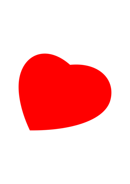 Simple Love Heart Shape Free SVG File