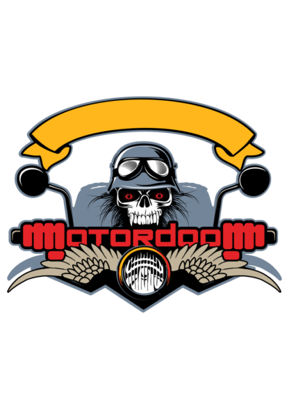 Biker Skull Gang Logo Clipart Free SVG File