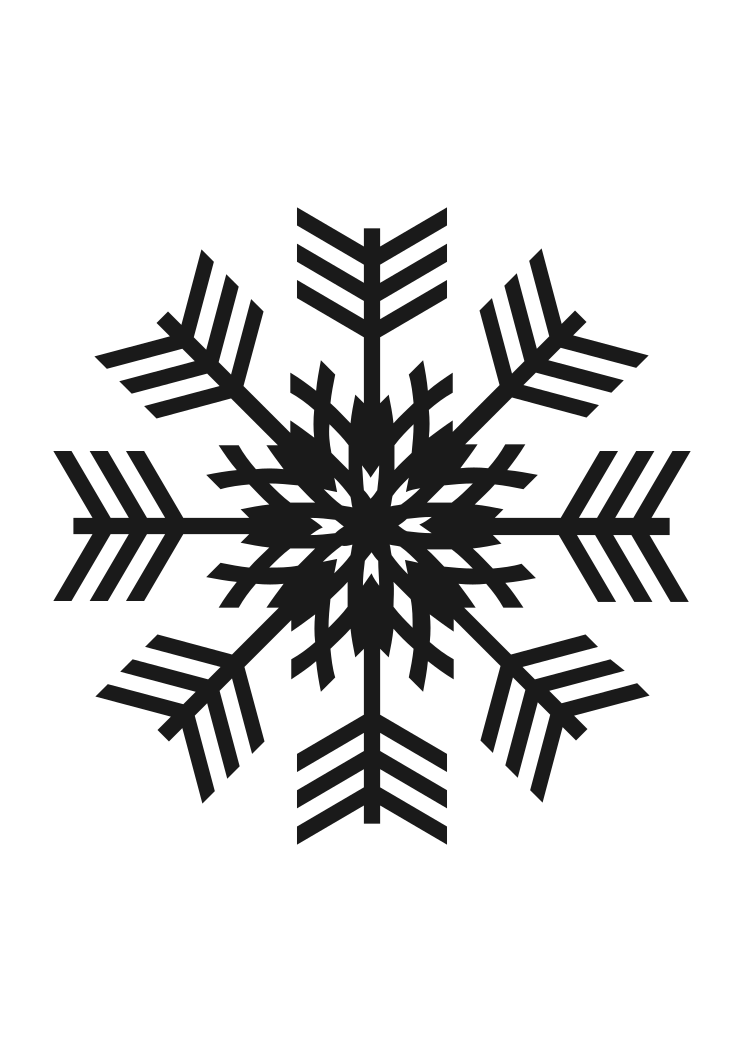Frozen Snowflake Silhouette Free SVG File | SVG Heart