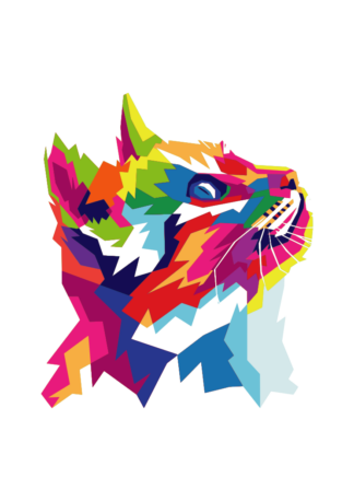 Cat Kitty Head Art Clipart Free SVG File