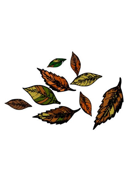 Fall Leaves Clipart Free SVG File