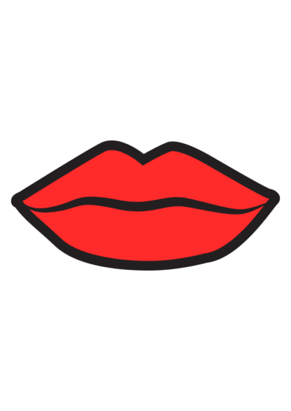 Red Lips Clipart Free SVG File