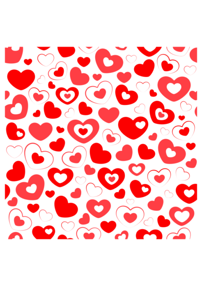 Heart Pattern Free SVG File
