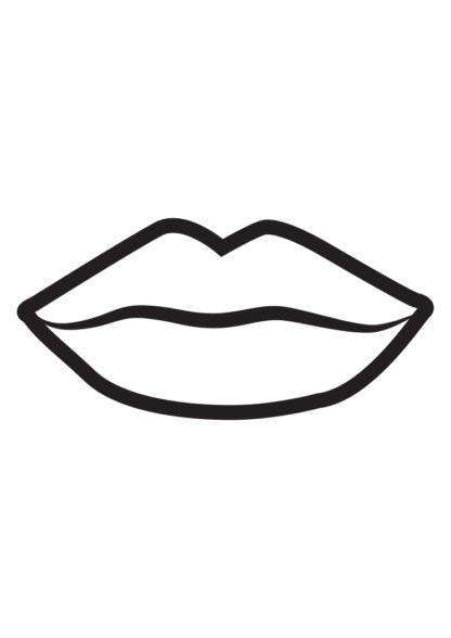 Lips Outline Free SVG File
