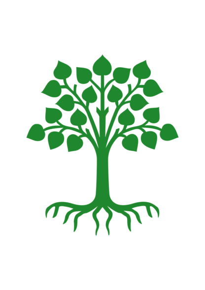 Linden Tree with Roots Free SVG File