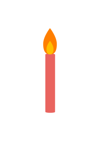 Birthday Candle Clipart Free SVG File